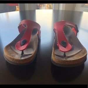 Red Birkenstocks